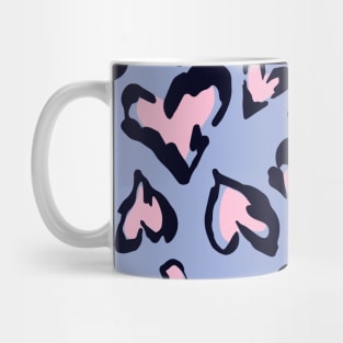 Cute Leopard Heart Pattern Print Mug